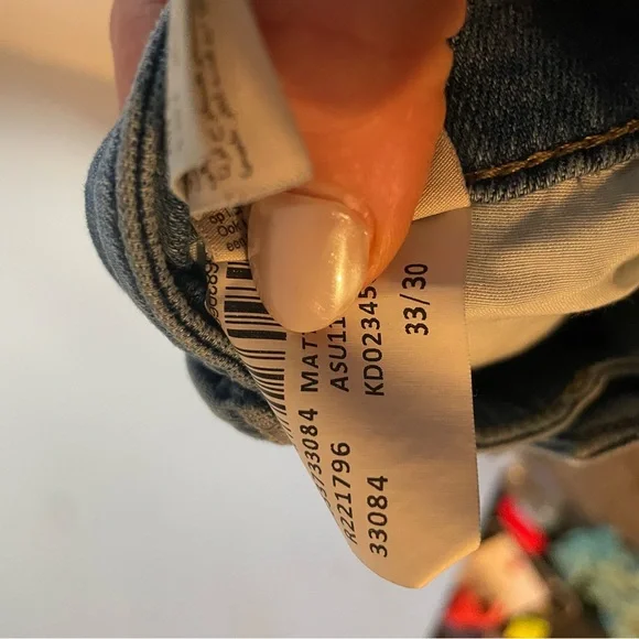 Mavi Matt Jeans Mens Size 33 x 30 Relaxed Straight Leg Stretch Medium Wash - Picture 7 of 7